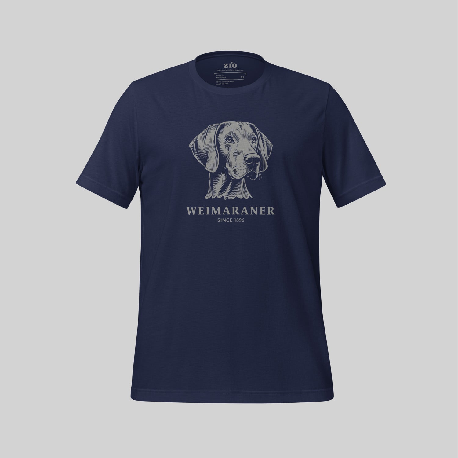 Weimaraner T-Shirt Navy Blue - zio for paws