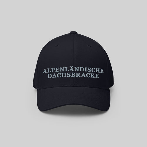 Alpenländische DB Cap by ZIO in blue (dark navy)), dog breed “Alpenländische Dachsbracke” embroidered.