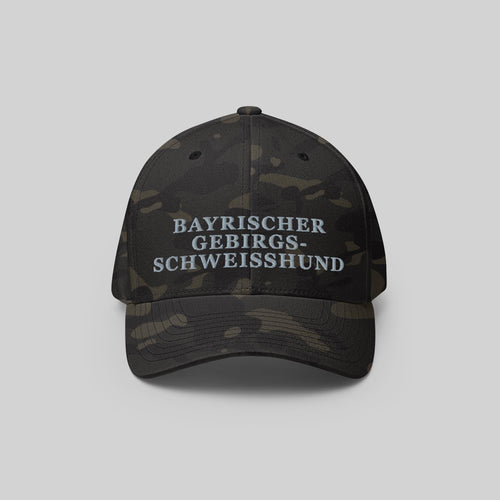 Bayrischer GS Cap by ZIO in multicam, dog breed “Bayrischer Gebirgsschweisshund” embroidered.