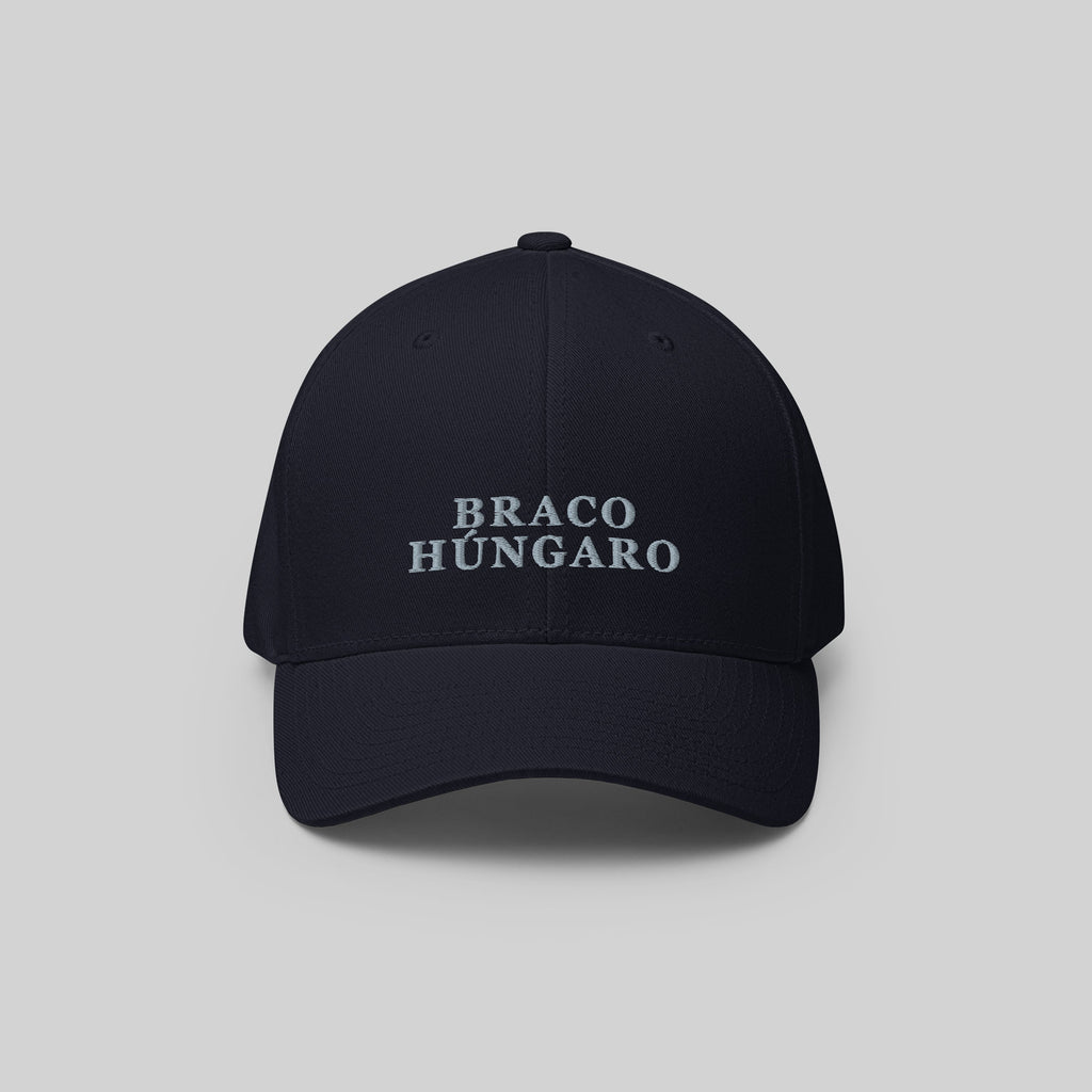 Braco Húngaro cap by ZIO in blue (dark navy), dog breed “Braco Húngaro” (Magyar Vizsla) embroidered.