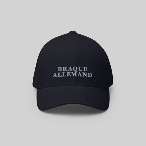 Braque Allemand Cap by ZIO in blue (dark navy). Dog breed “Braque Allemand" embroidered.