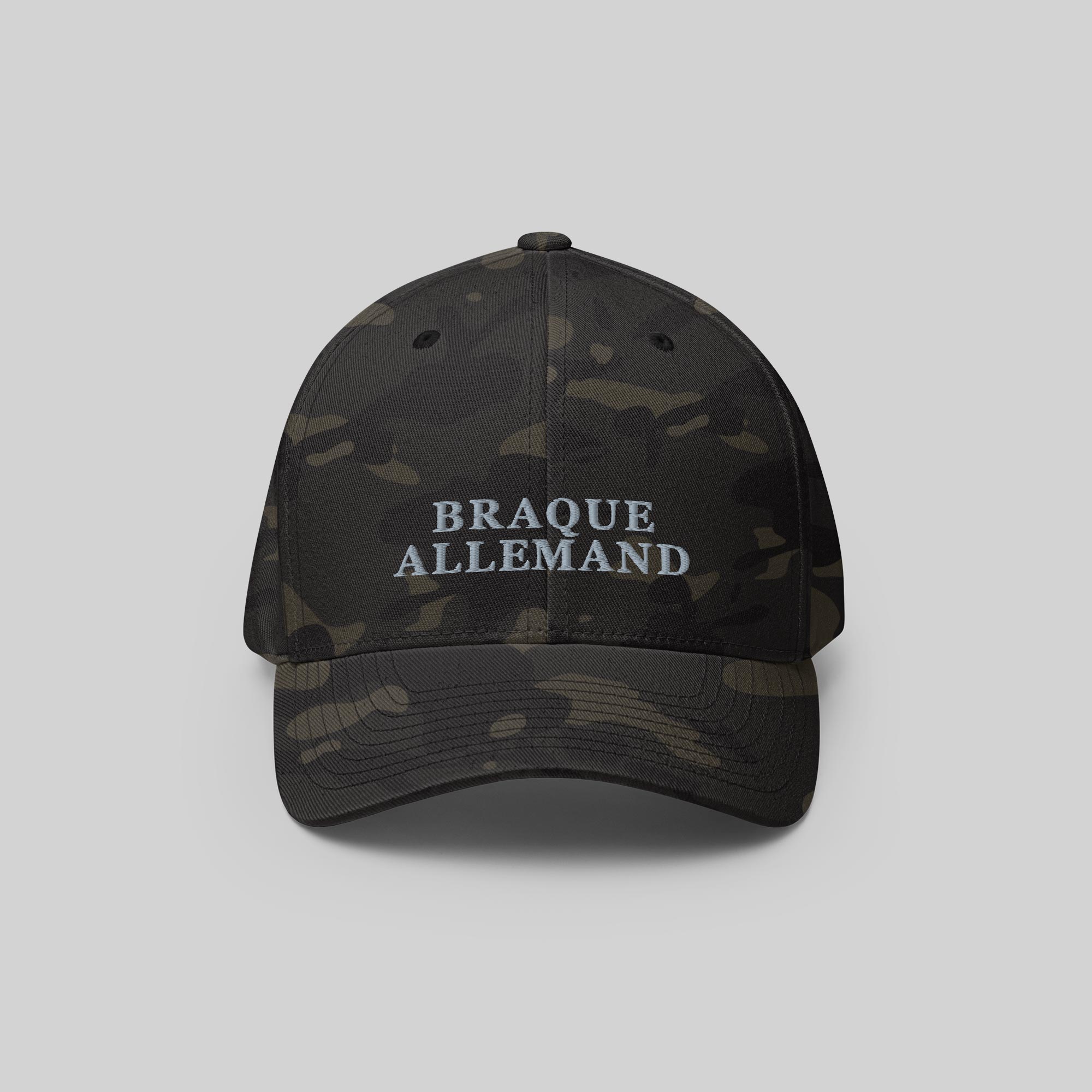 Braque Allemand Cap by ZIO in multicam (camouflage). Dog breed “Braque Allemand” embroidered.