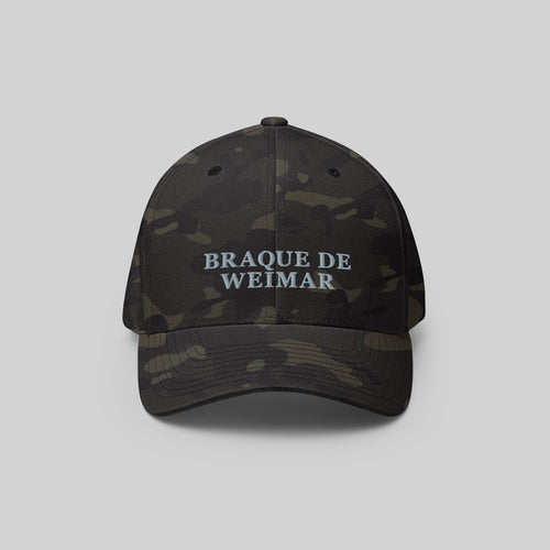 Braque de Weimar Cap by ZIO in multicam (camouflage). Dog breed “Braque de Weimar” embroidered.