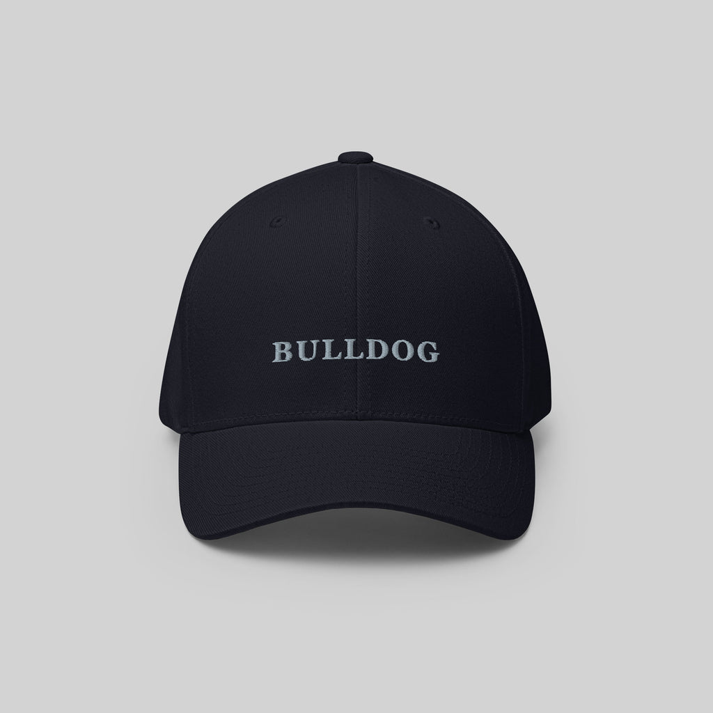 Bulldog Cap by ZIO in blue (dark navy), dog breed “Bulldog” embroidered.