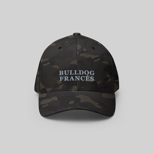 BD Francés Cap by ZIO in multicam, dog breed “Bulldog Francés” embroidered.