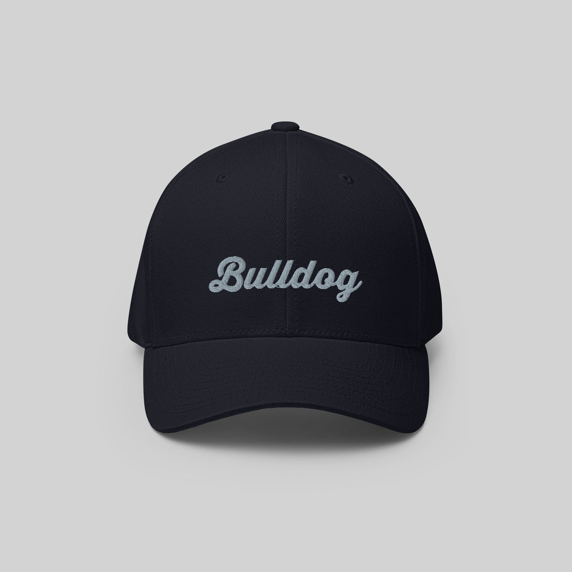 Bulldog Signature Cap by ZIO in blue (dark navy), dog breed “Bulldog” embroidered.