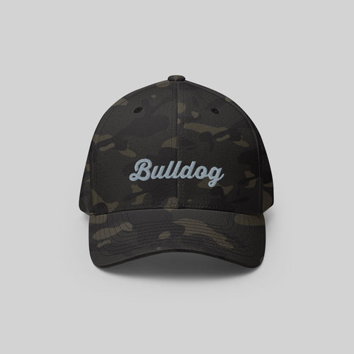 Bulldog Signature Cap by ZIO in multicam, dog breed “Bulldog” embroidered.