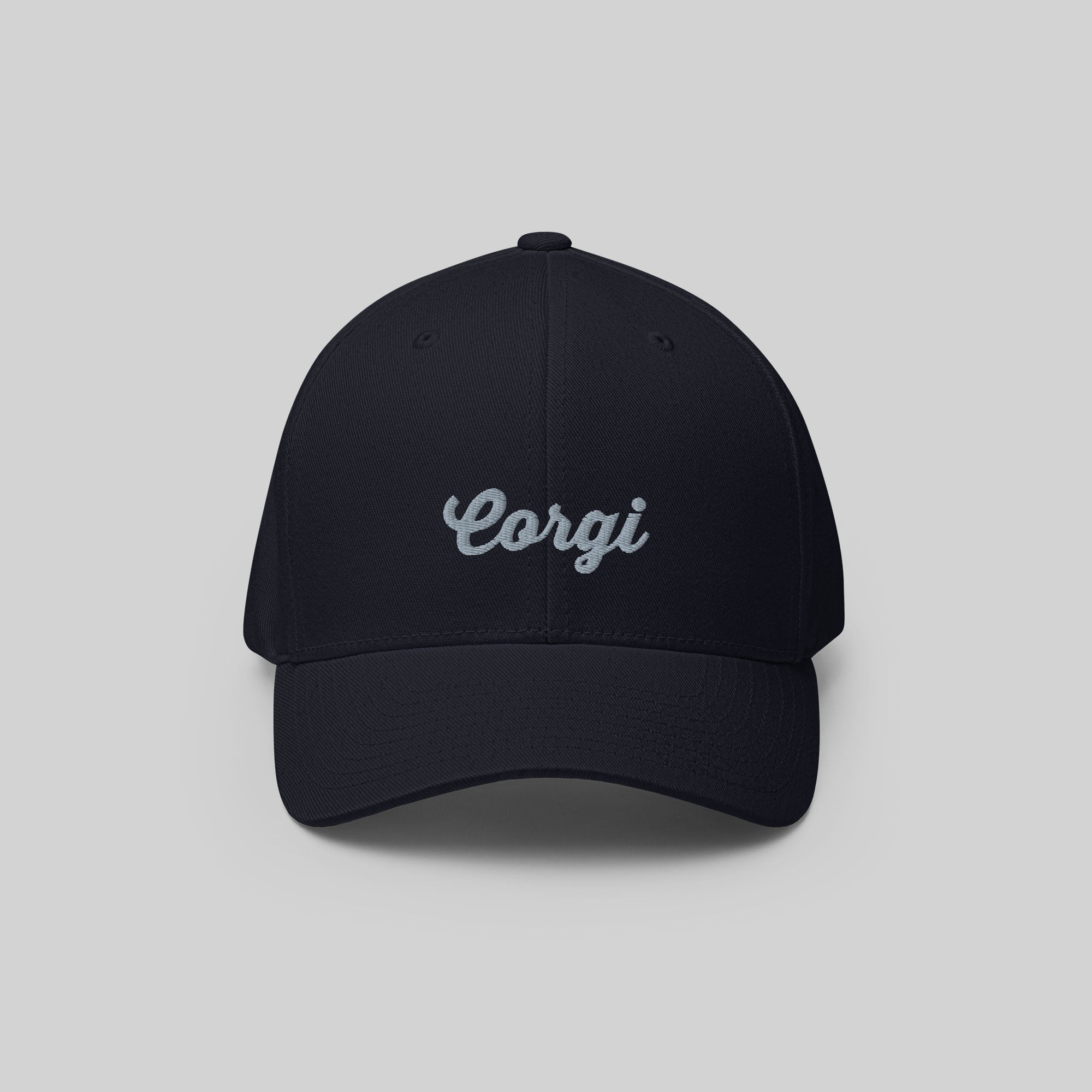 Corgi Signature Cap by ZIO in blue (dark navy), “Corgi” embroidered - Welsh Corgi dog breed.