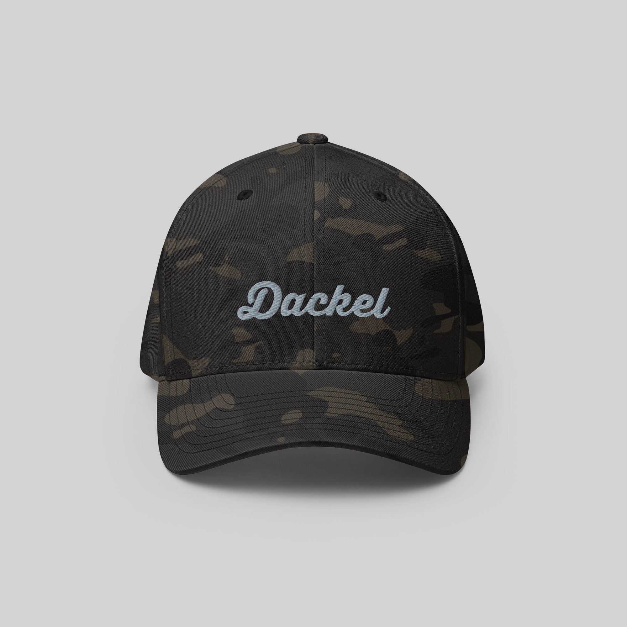 Dackel Signature Cap by ZIO in multicam (camouflage). Dog breed “Dackel” (Teckel/ Dachshund embroidered.