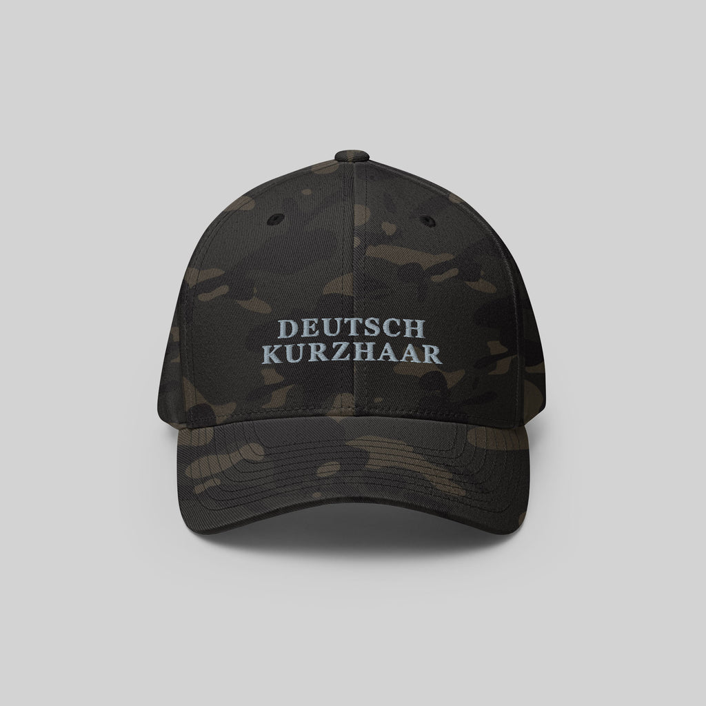 Deutsch Kurzhaar Cap by ZIO in multicam (camoufalge), dog breed “Deutsch Kurzhaar” (German Shorthaired Pointer) embroidered.