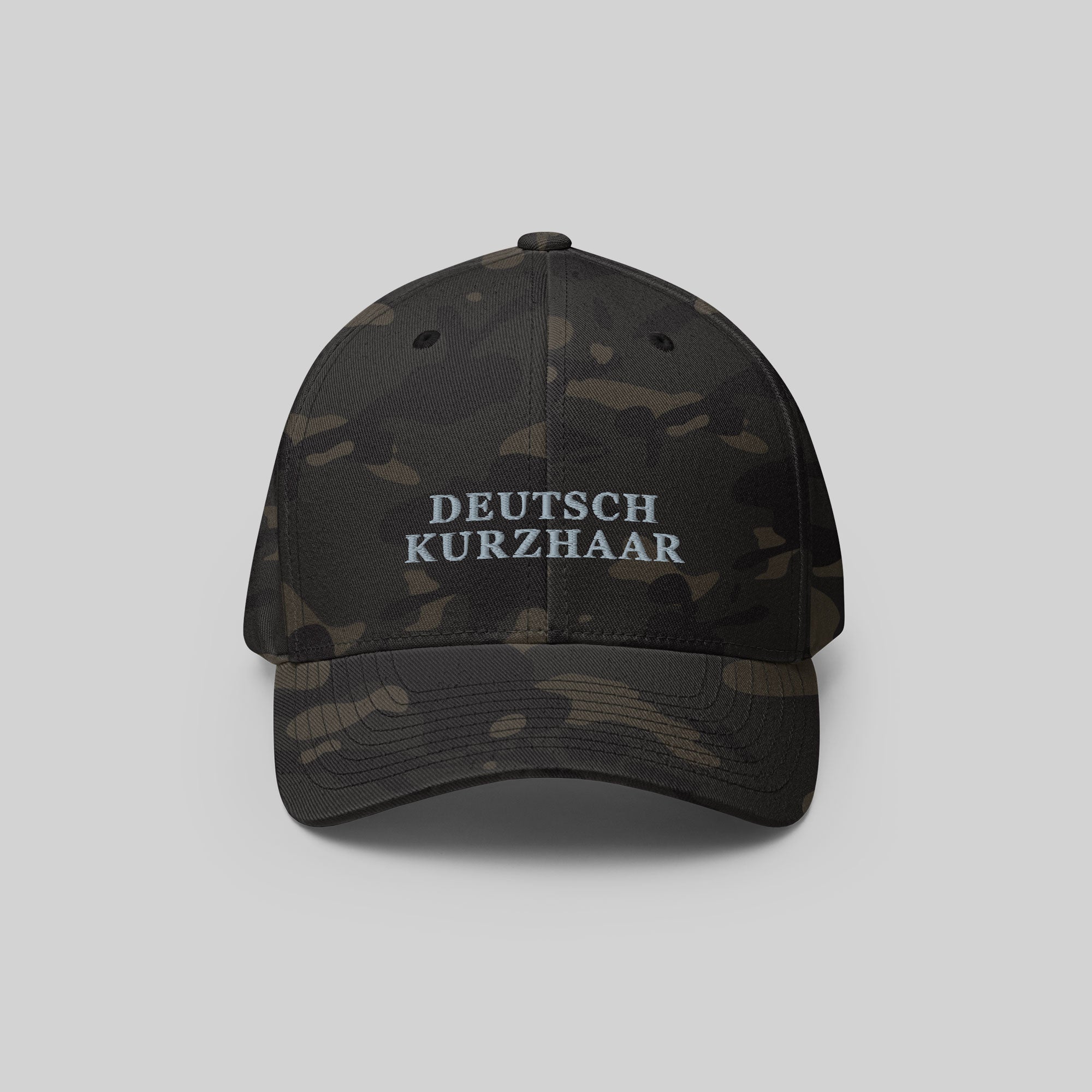 Deutsch Kurzhaar Cap by ZIO in multicam (camoufalge), dog breed “Deutsch Kurzhaar” (German Shorthaired Pointer) embroidered.