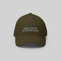 Deutsch Kurzhaar Cap by ZIO in green (olive), dog breed “Deutsch Kurzhaar” (German Shorthaired Pointer) embroidered.