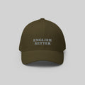 English Setter Cap by ZIO in green (olive). Dog breed “English Setter" embroidered.