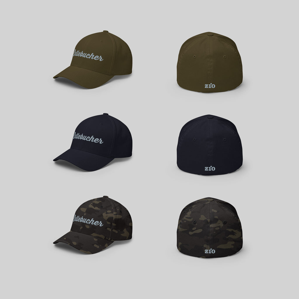 Entlebucher Signature Cap by ZIO in green, blue and multicam, dog breed "Entlebucher" and ZIO logo embroidered.