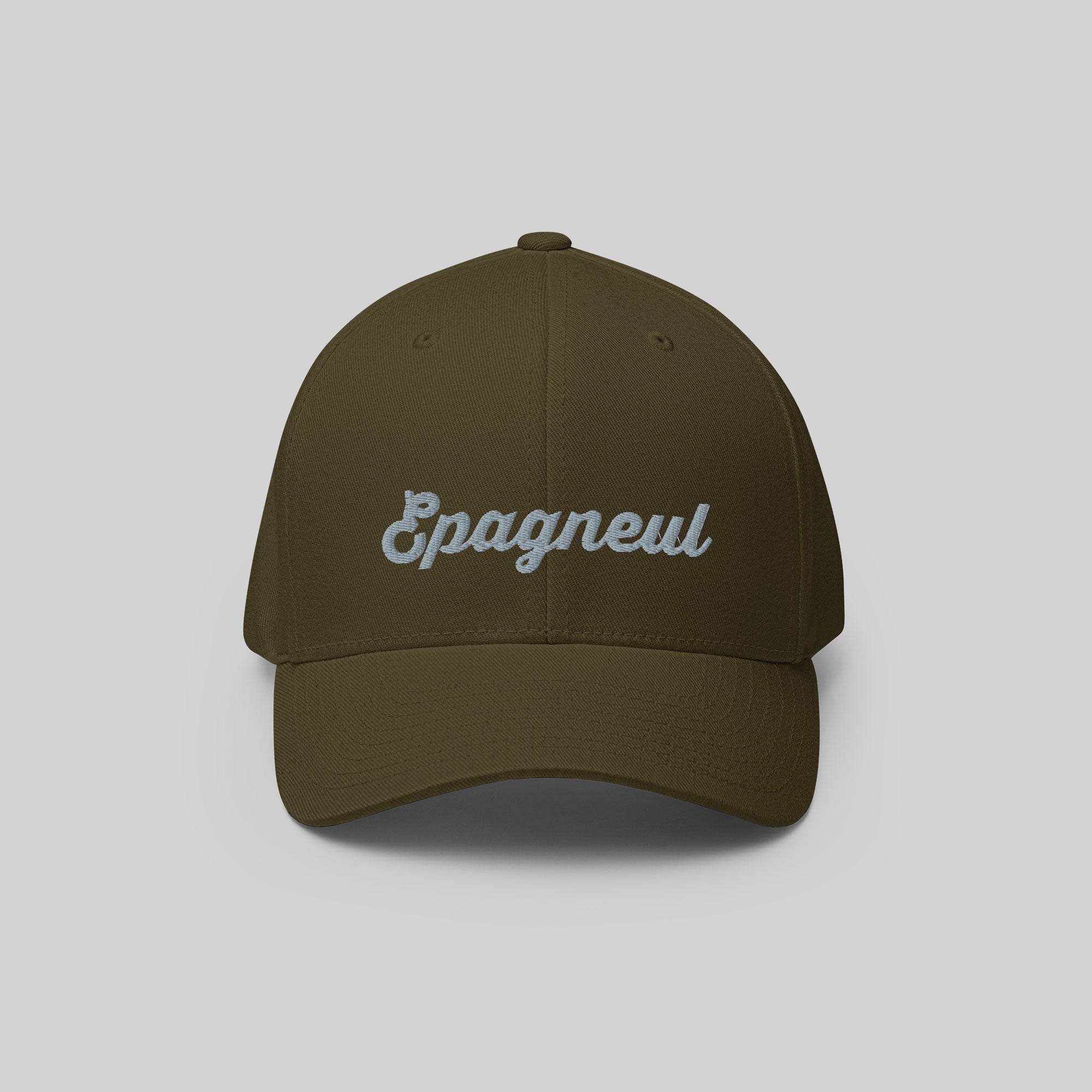Epagneul Signature Cap by ZIO in green (olive), dog breed “Epagneul” (Spaniel) embroidered.
