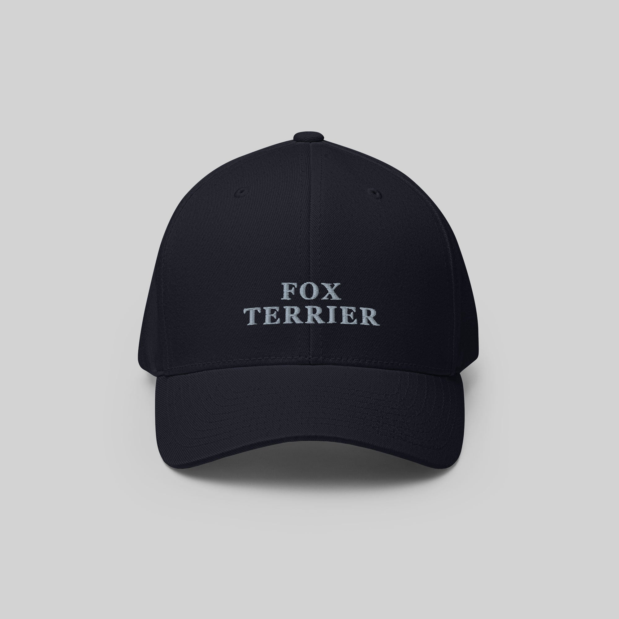 Fox Terrier Cap by ZIO in blue (dark navy). Dog breed “Fox Terrier" embroidered.