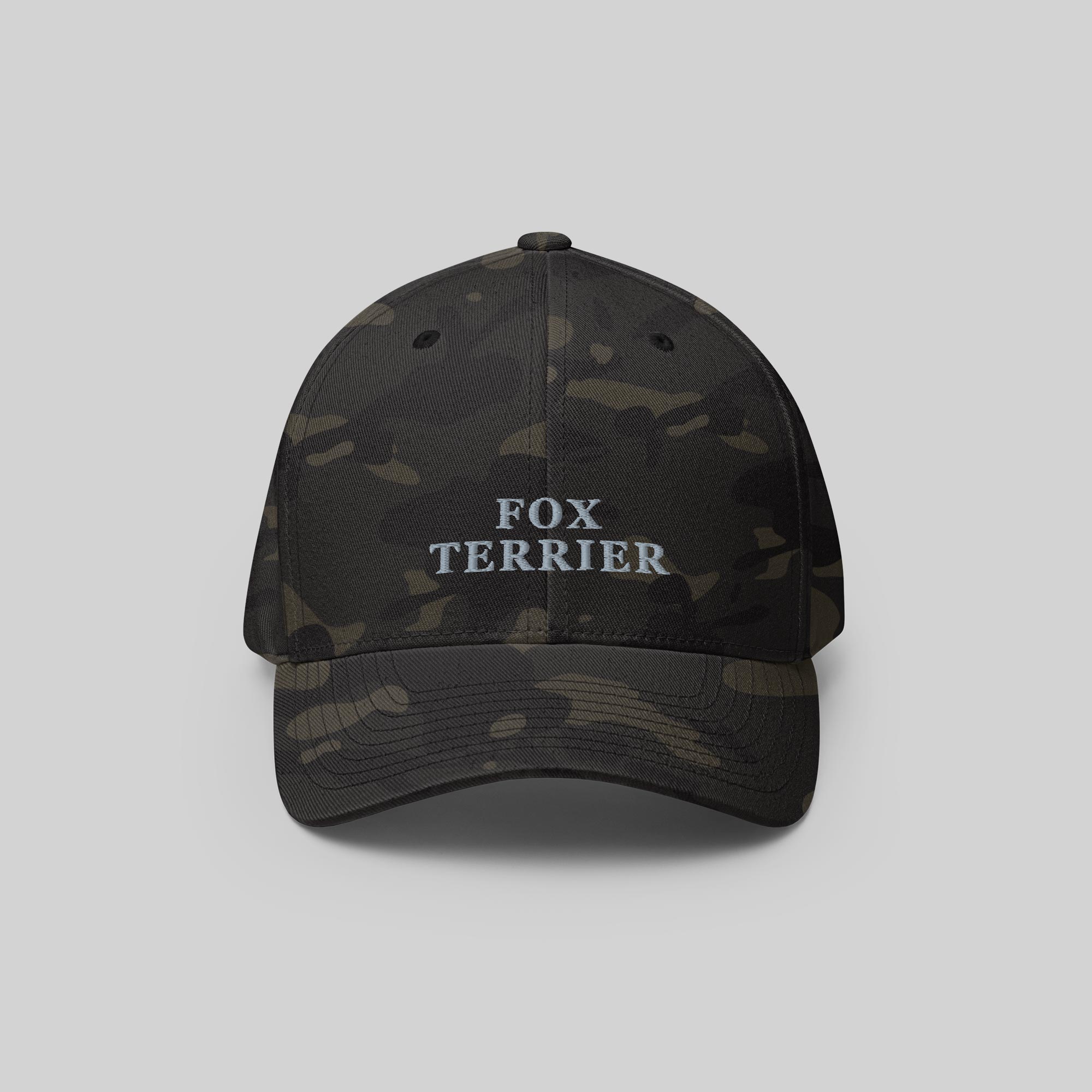 Fox Terrier Cap by ZIO in multicam. Dog breed “Fox Terrier" embroidered.