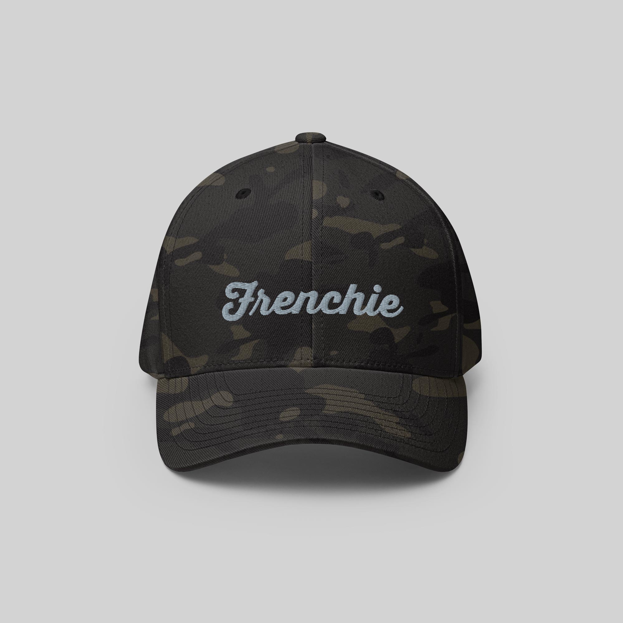Frenchie Signature Cap by ZIO in multicam, French Bulldog dog breed - “Frenchie” embroidered.