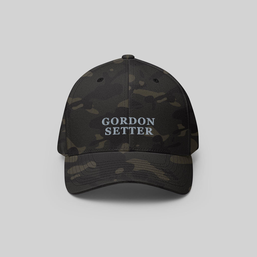 Gordon Setter Cap by ZIO in multicam (camouflage). Dog breed “Gordon Setter" embroidered.
