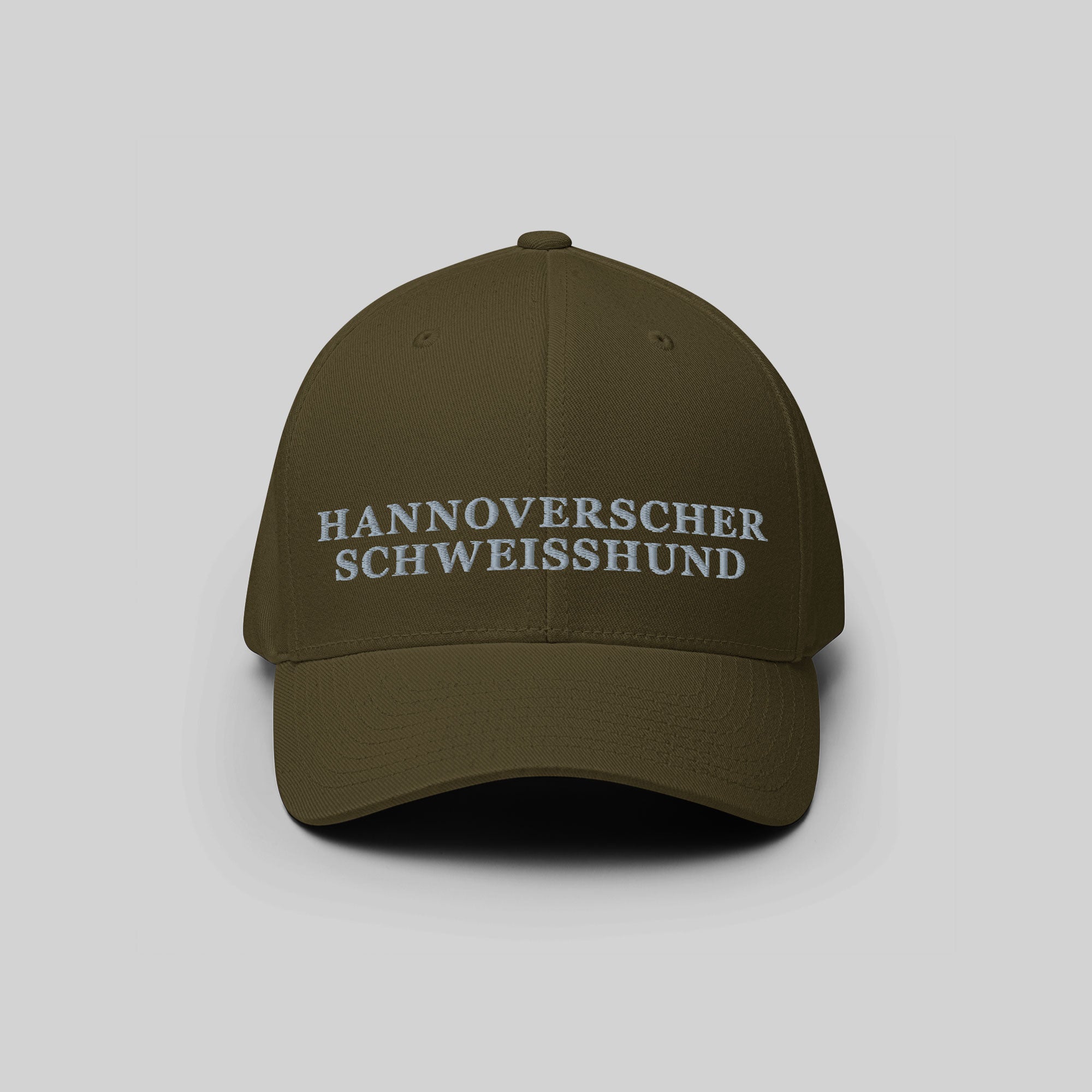 Hannoverscher Cap by ZIO in green (olive), dog breed “Hannoverscher Schweisshund” embroidered.