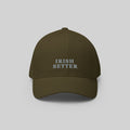 Irish Setter Cap by ZIO in green (olive). Dog breed “Irish Setter" embroidered.