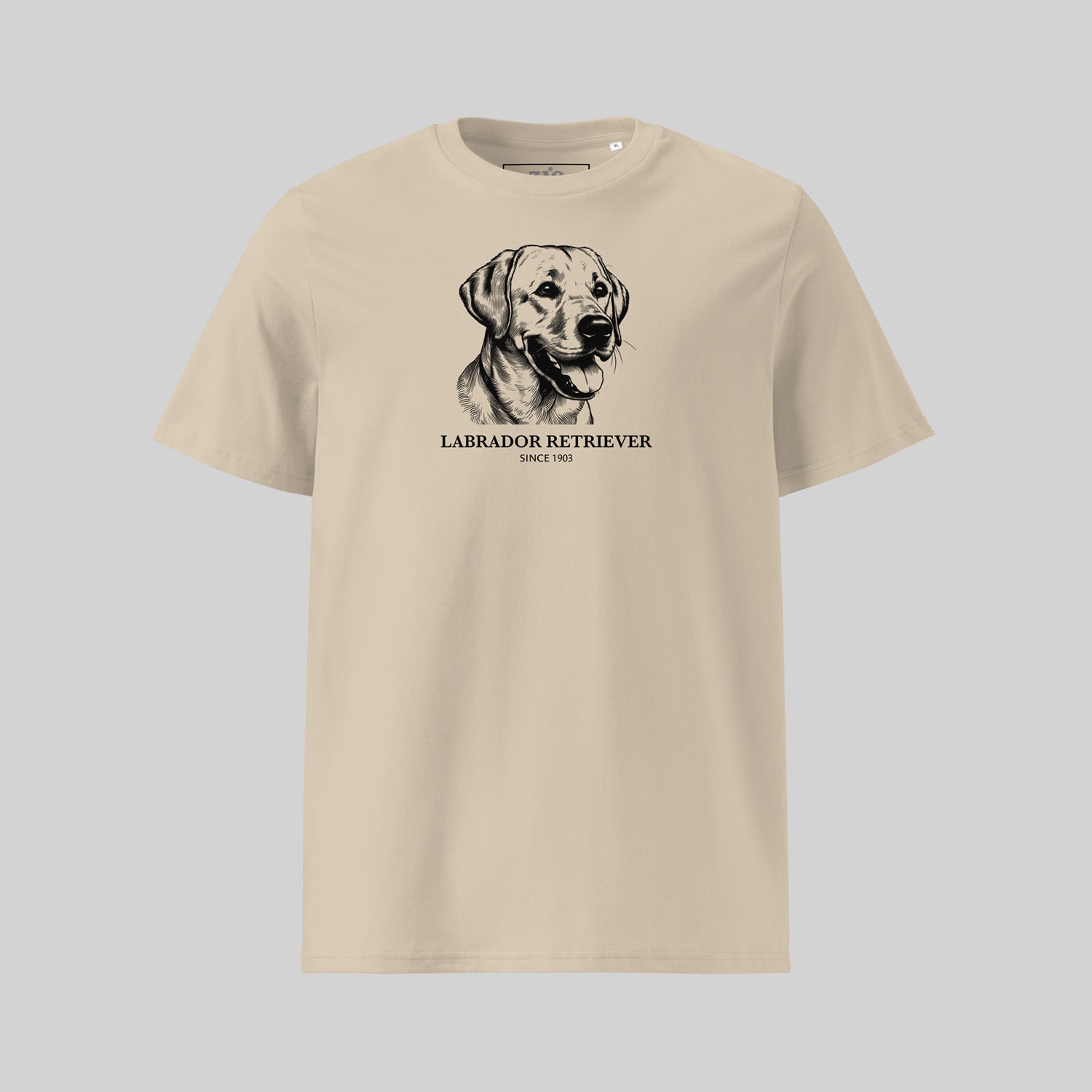 Labrador Retriever T-Shirt by ZIO - Hand-drawn dog breed design, unisex cotton shirt for dog lovers