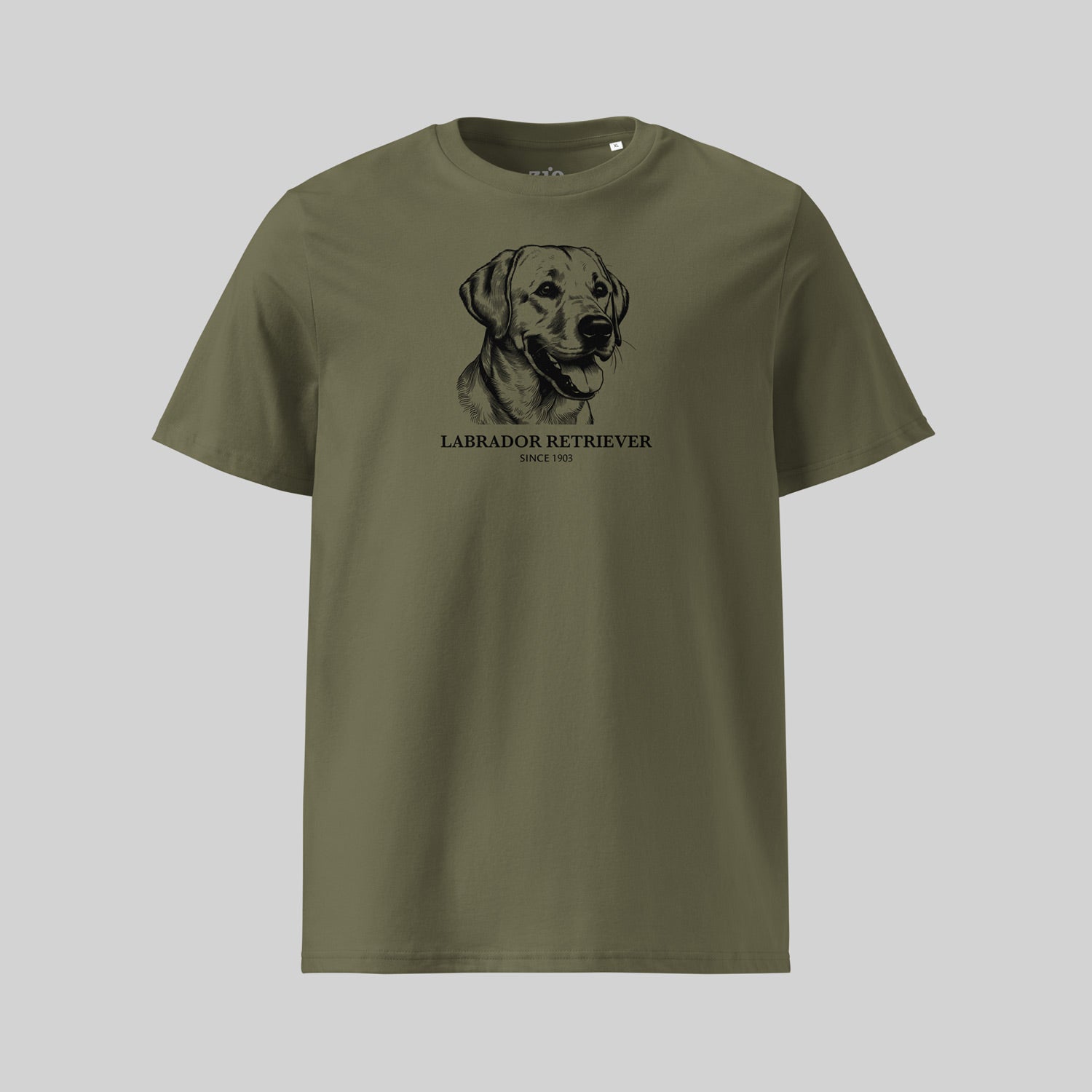 Labrador Retriever T-Shirt by ZIO - Hand-drawn dog breed design, unisex cotton shirt for dog lovers