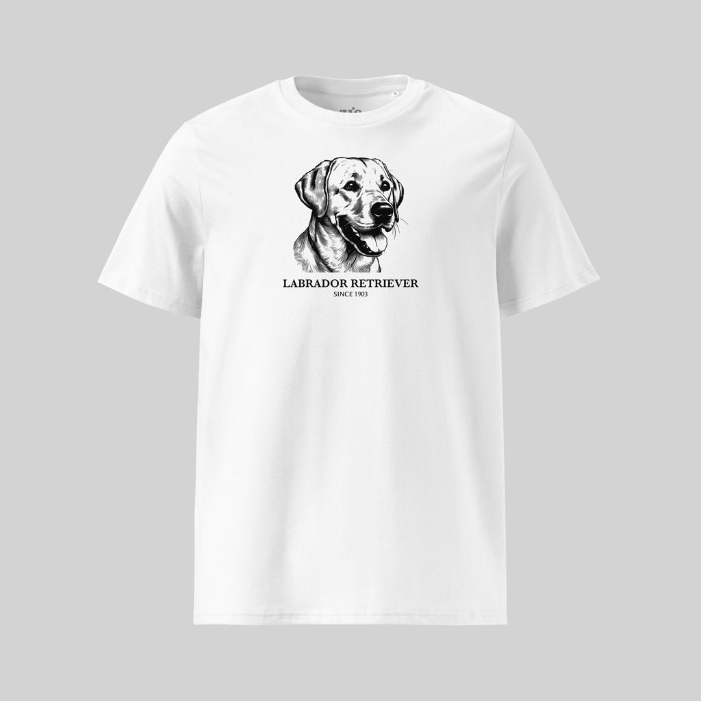 Labrador Retriever T-Shirt by ZIO - Hand-drawn dog breed design, unisex cotton shirt for dog lovers