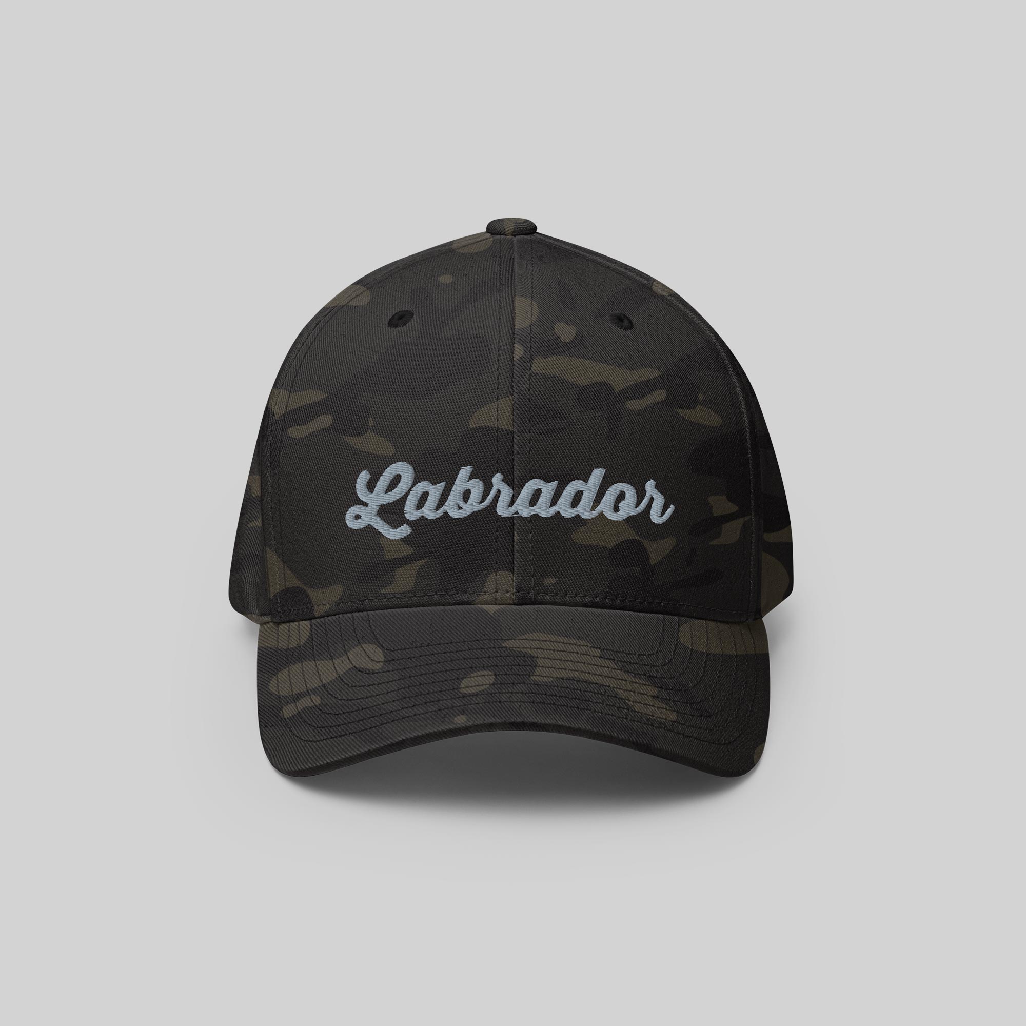 Labrador Signature Cap by ZIO in multicam (camouflage). Dog breed “Labrador” embroidered.