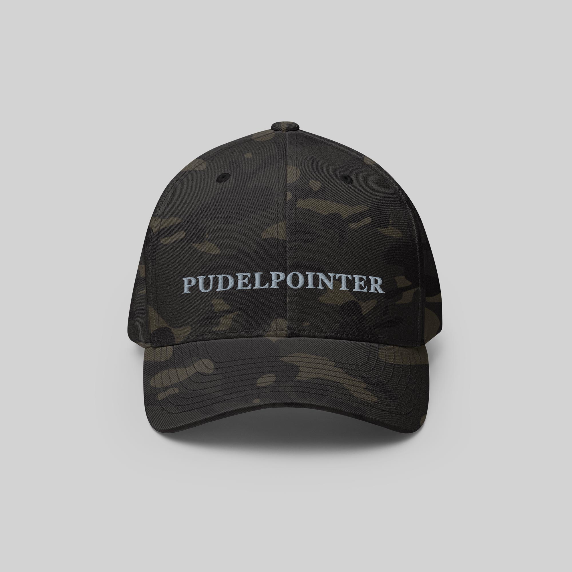 Pudelpointer Cap by ZIO in multicam (camouflage). Dog breed “Pudelpointer" embroidered.