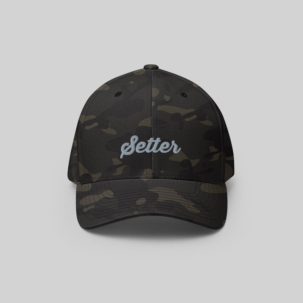Setter Signature Cap by ZIO in multicam (camouflage), dog breed “Setter” embroidered.