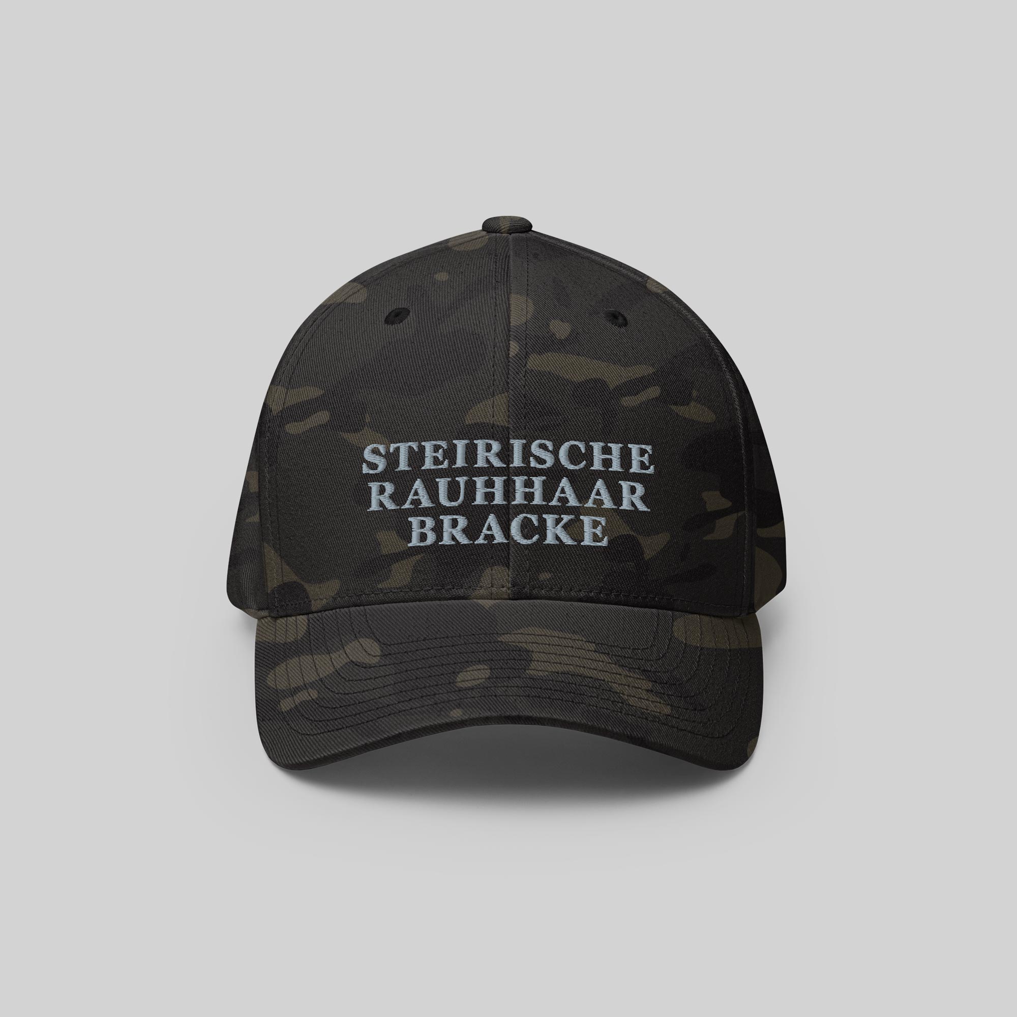 Rauhhaarbracke Cap by ZIO in multicam, dog breed “Steirische Rauhhaarbracke” embroidered.