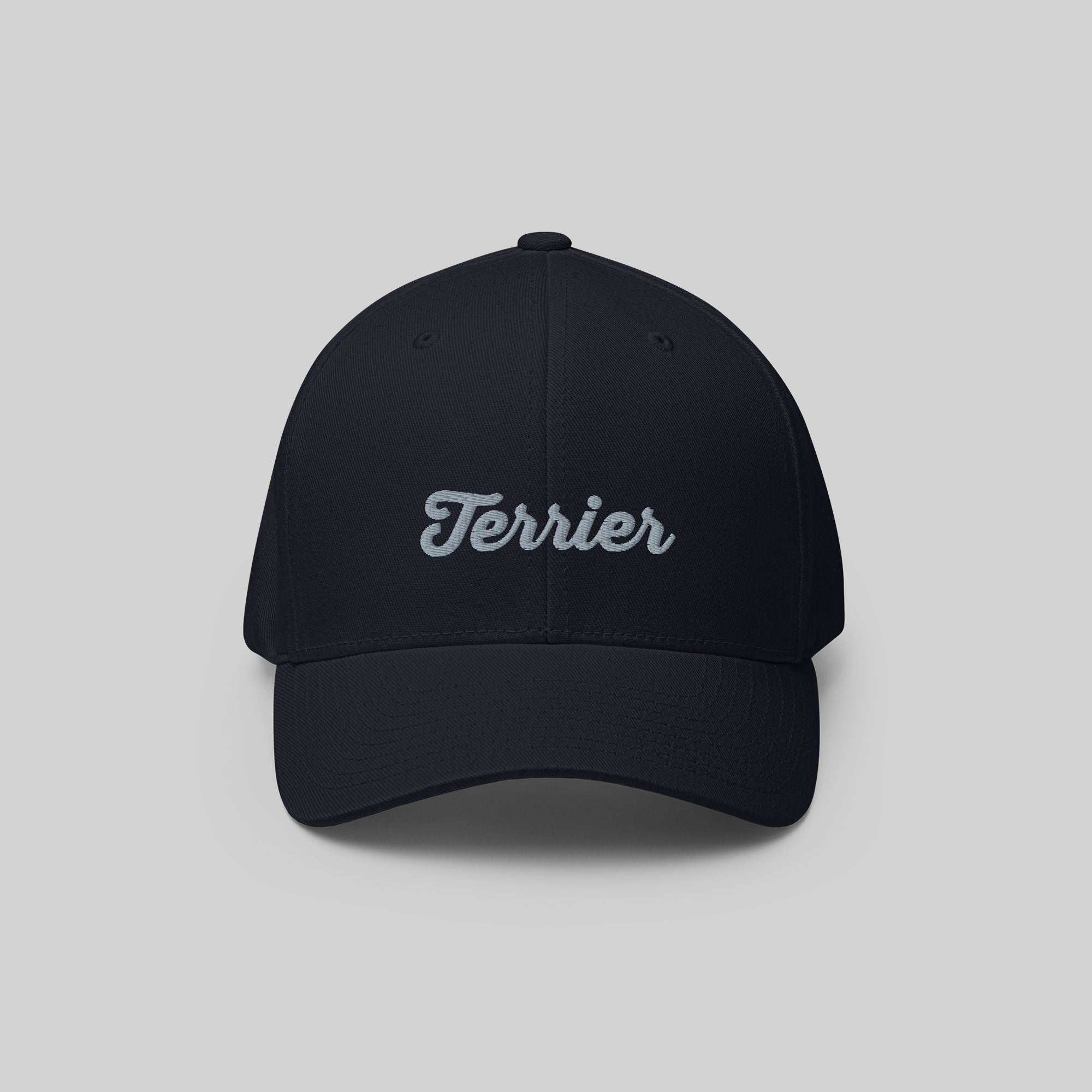 Terrier Signature Cap by ZIO in blue (dark navy). Dog breed “Terrier” embroidered.