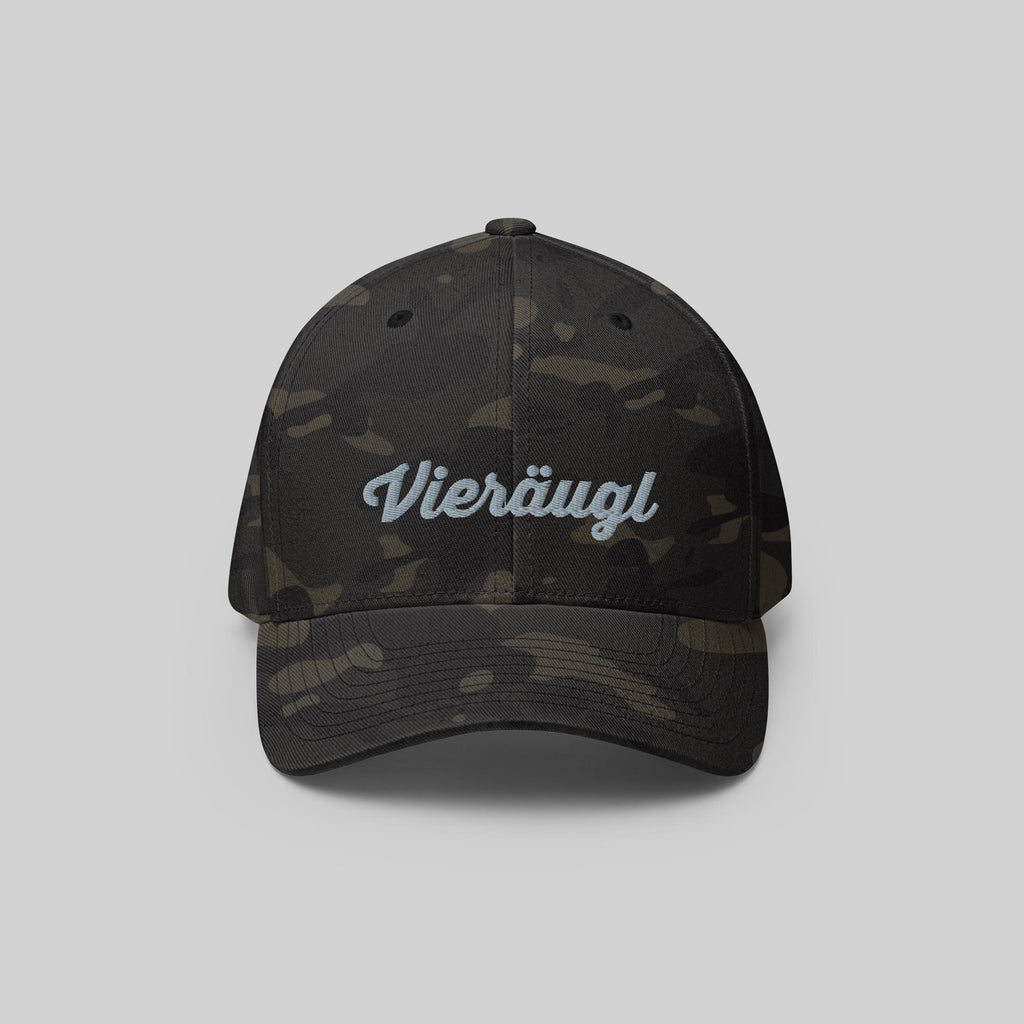 Vieräugl Signature Cap by ZIO in multicam, “Vieräugl” - Austrian Black and Tan Hound dog breed -  embroidered.