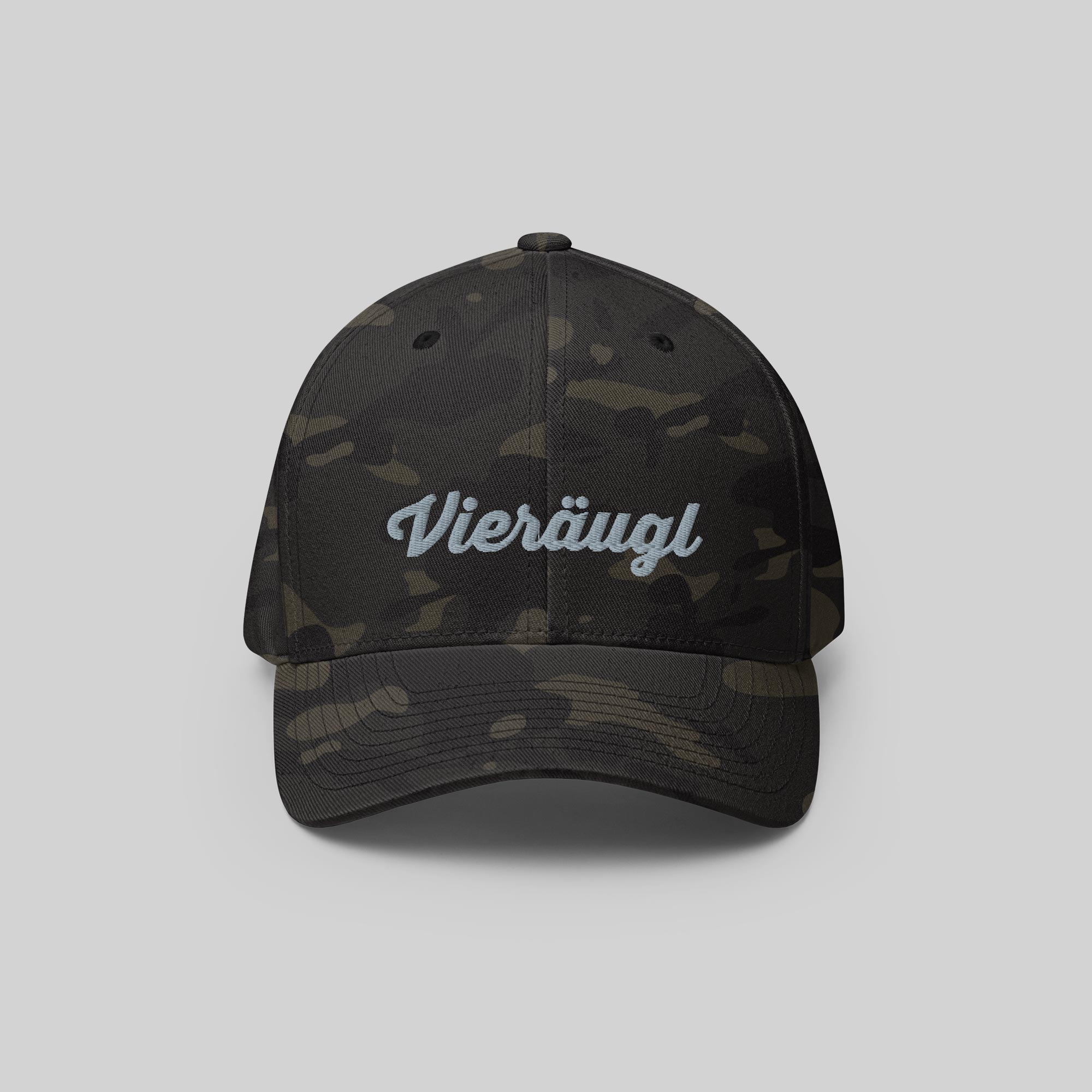 Vieräugl Signature Cap by ZIO in multicam, “Vieräugl” - Austrian Black and Tan Hound dog breed -  embroidered.