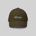Vizsla Signature Cap by ZIO in green (olive), dog breed “Vizsla” (Magyar Vizsla) embroidered.