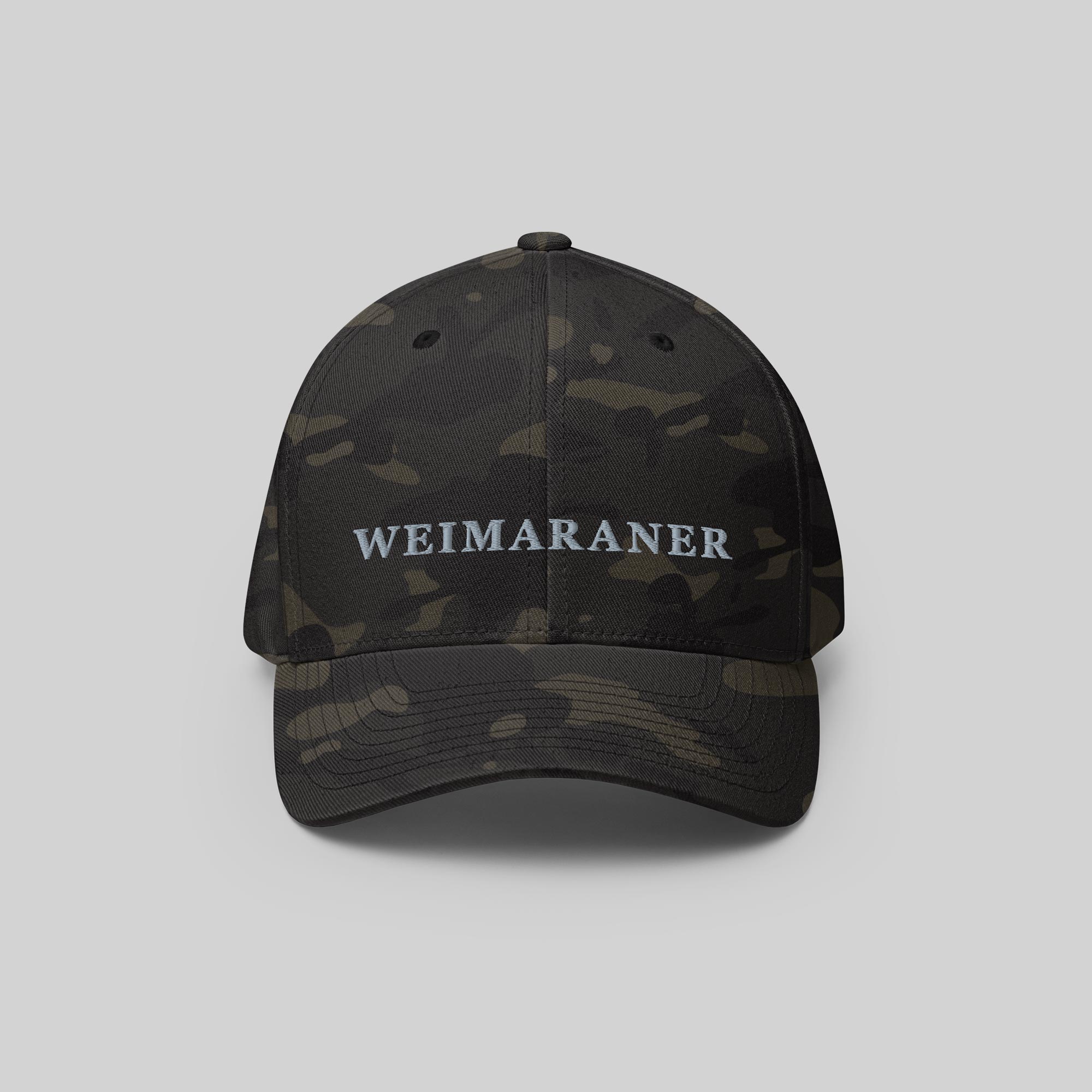 Weimaraner Cap by ZIO in multicam (camouflage). Dog breed “Weimaraner” embroidered.