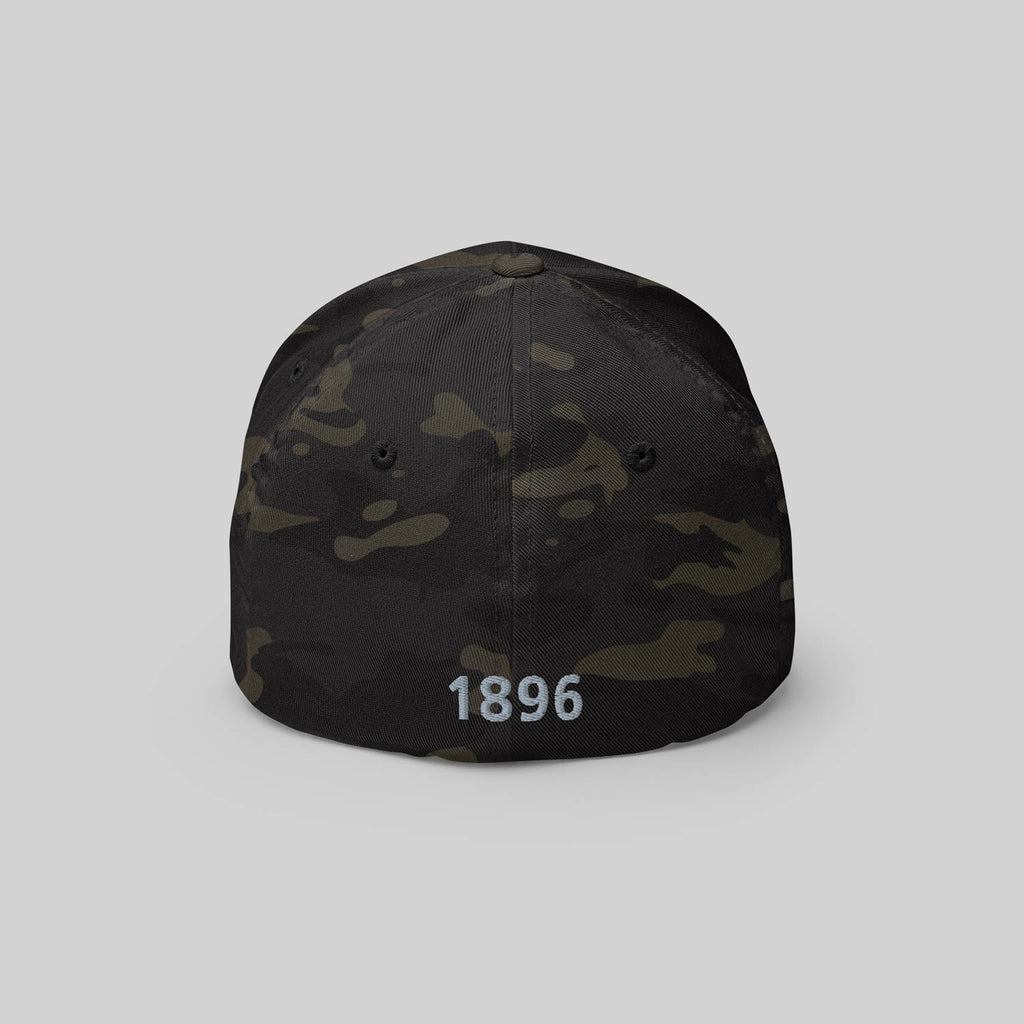 Weimaraner Cap by ZIO – Camouflage Flexfit Cap with "1896" embroidery in grey