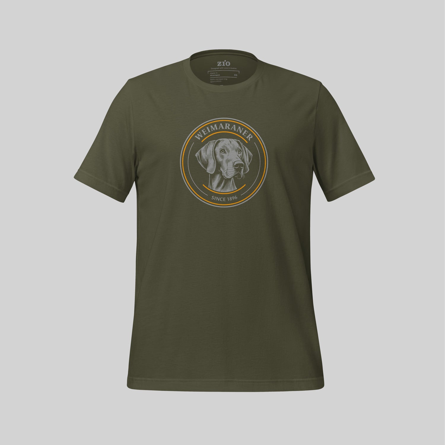 Weimaraner 1896 T-Shirt Military - zio for paws
