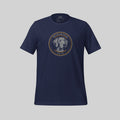 Weimaraner 1896 T-Shirt Navy Blue front back- zio for paws