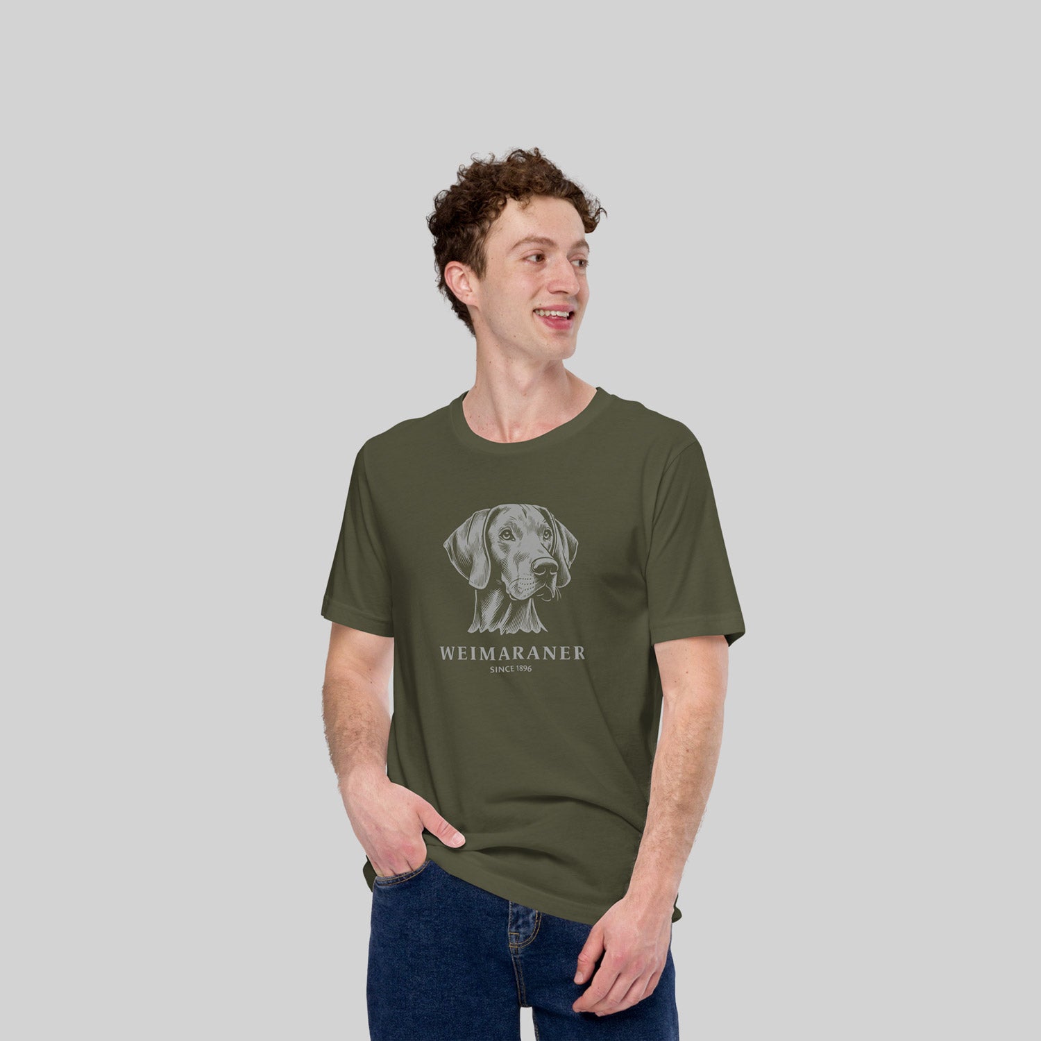 Weimaraner T-Shirt Military Man - zio for paws