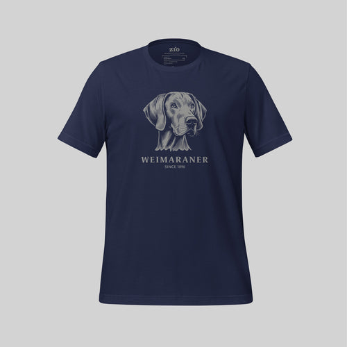 Weimaraner T-Shirt Navy Blue - zio for paws