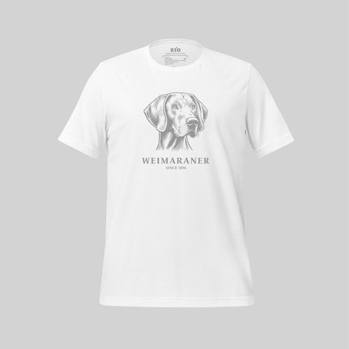 Weimaraner T-Shirt White - zio for paws