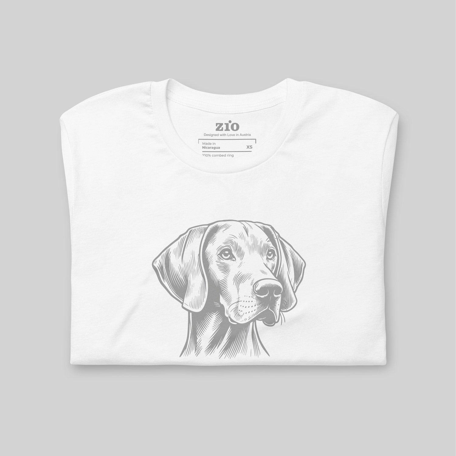 Weimaraner T-Shirt White folded - zio for paws